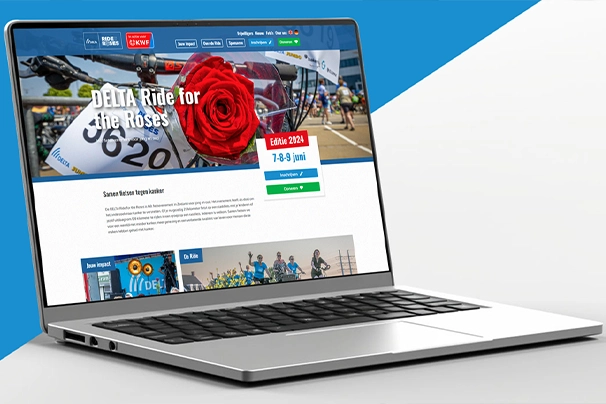 Oplevering nieuwe website - DELTA Ride for the Roses